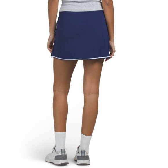 G LIFESTYLE True Navy Upf50 Striped Hem Skort - Picture 2 of 2